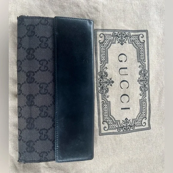 Gucci rare Jackie Piston Lock Long Wallet - Picture 4 of 16